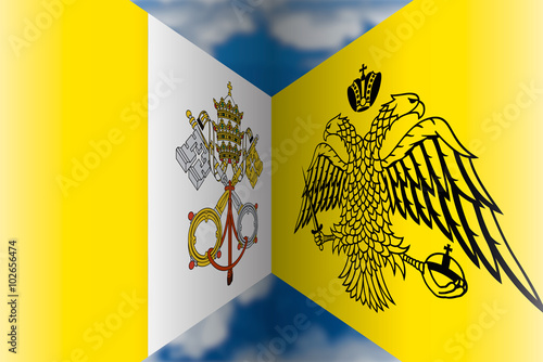 vatican versus orthodox church flags