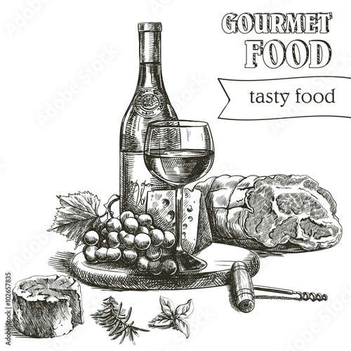 natural wine and snacks