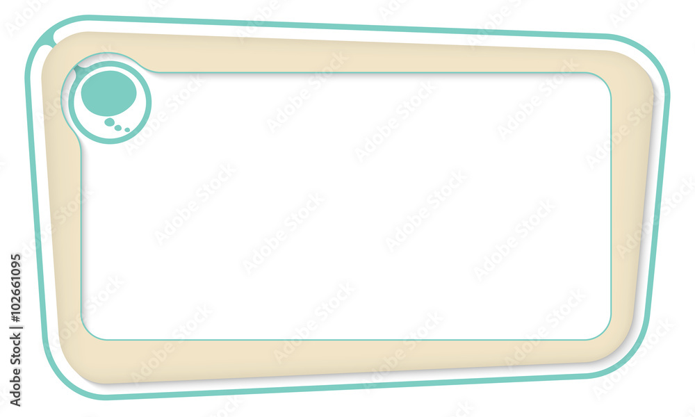 Vector box for your text with speech bubble Vector box for your text with speech bubble