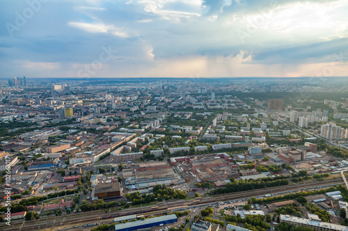 Birdseye view of Moscow