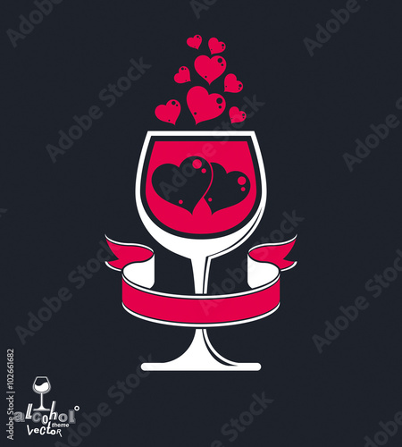 Valentines day theme vector...