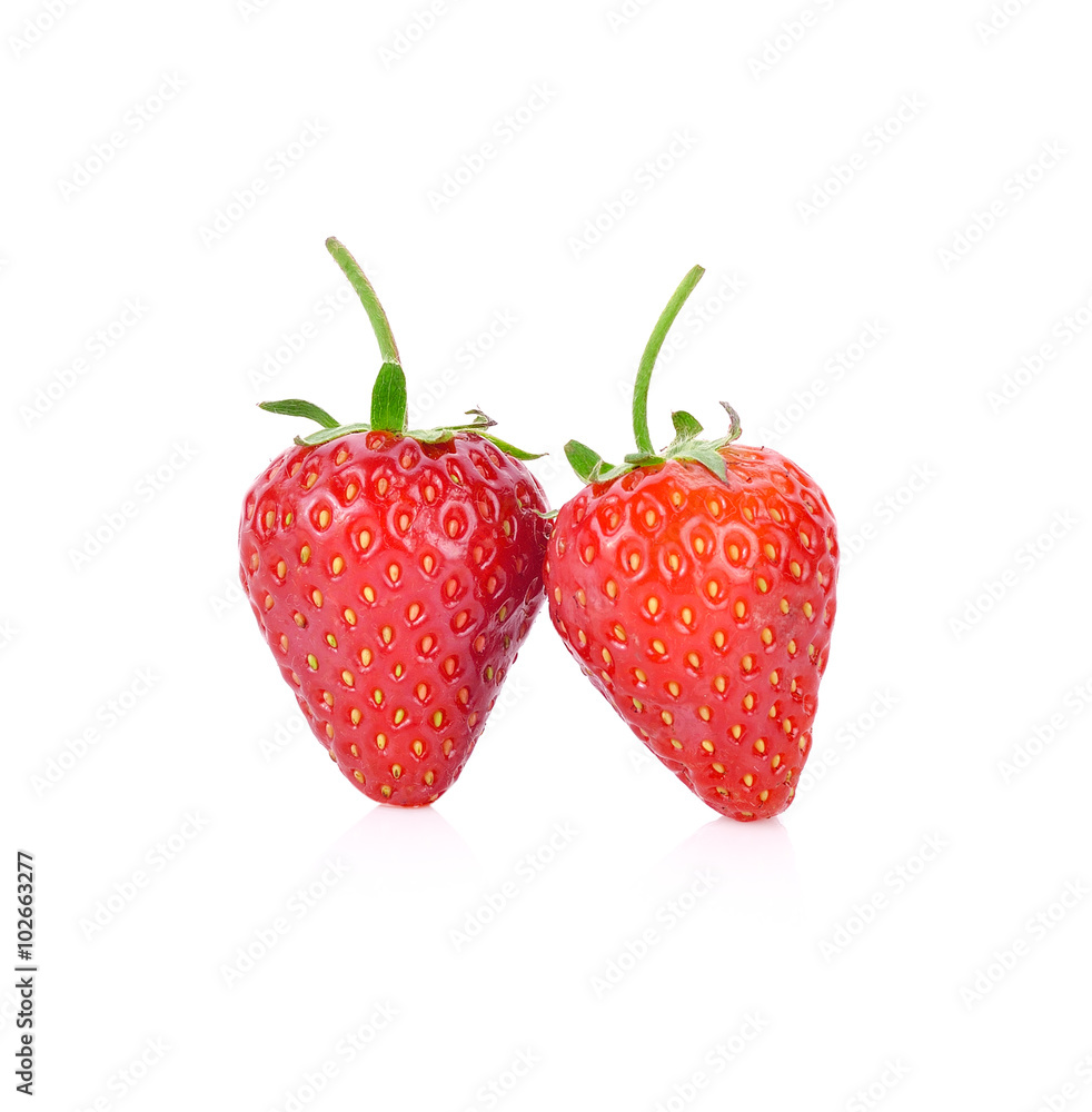 Red berry strawberry isolated on white background Red berry strawberry isolated on white background