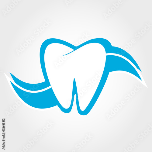 tooth logo. vector illustration. 