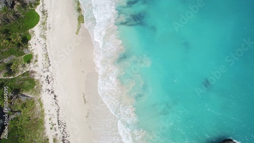 Caribbean Beach Aerial View © anathomy
