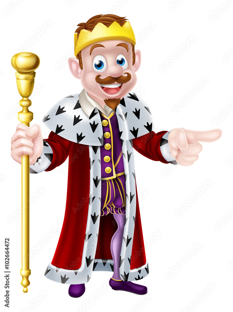 Smiling Cartoon King Smiling Cartoon King