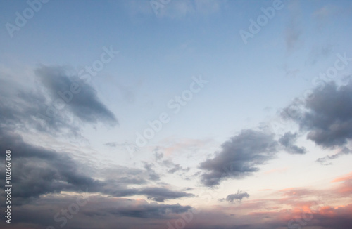 sky with clouds and sun background
