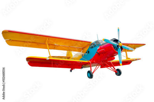 model of old time vintage russian soviet airplane or biplane AN-