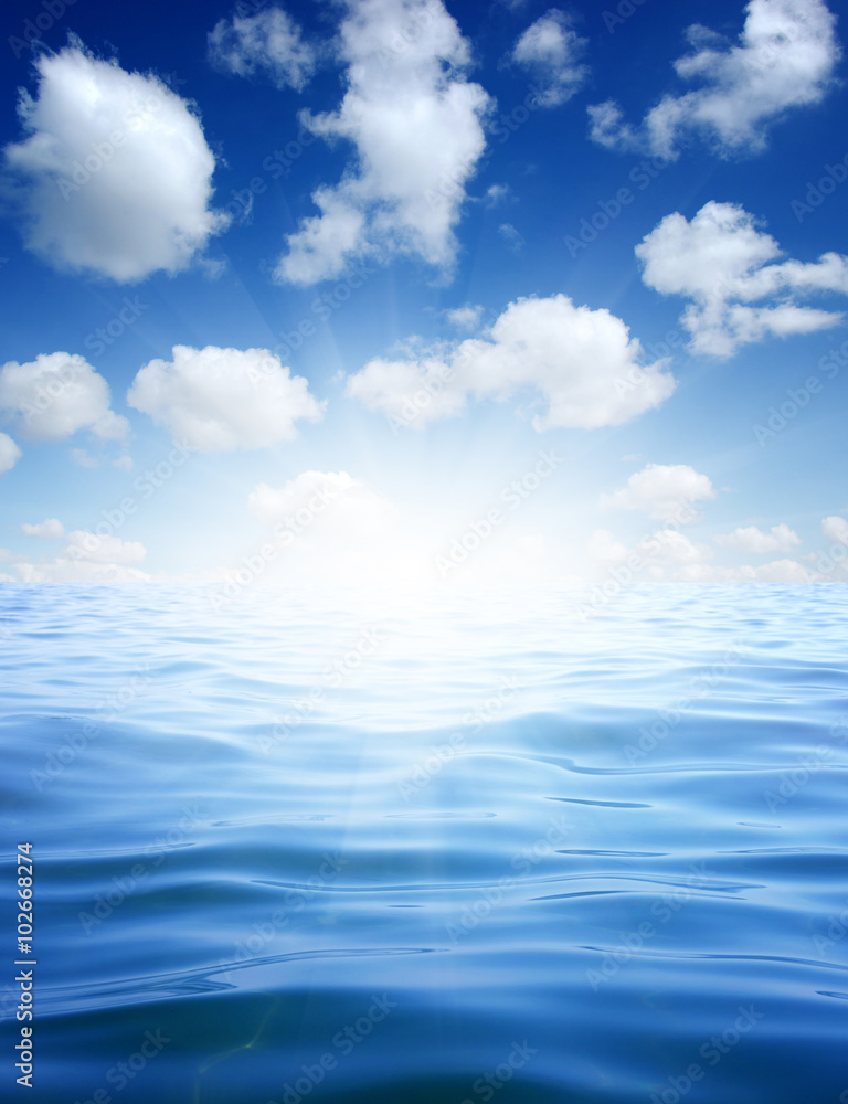 Blue sea water Blue sea water