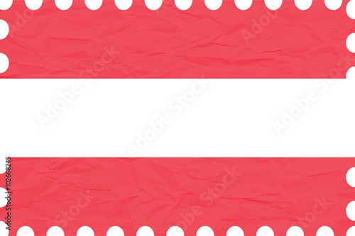 Canvas Print wrinkled paper austria stamp
