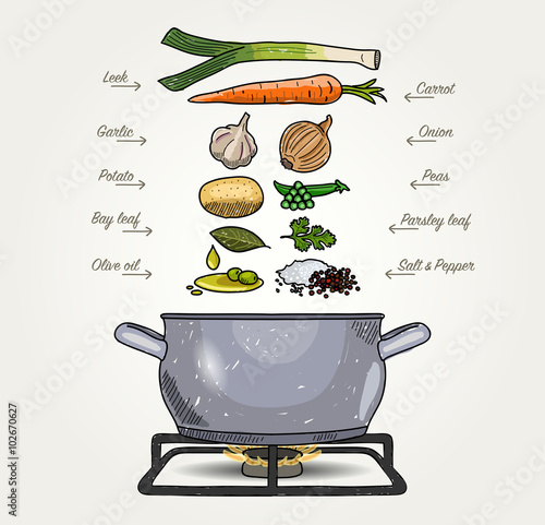 Vegetable Soup Ingredients