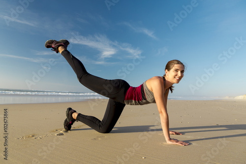 Exercise at the beach