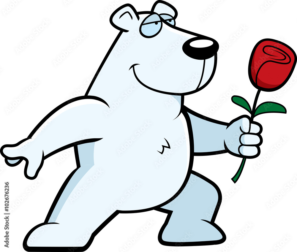 Obraz premium Polar Bear Flower
