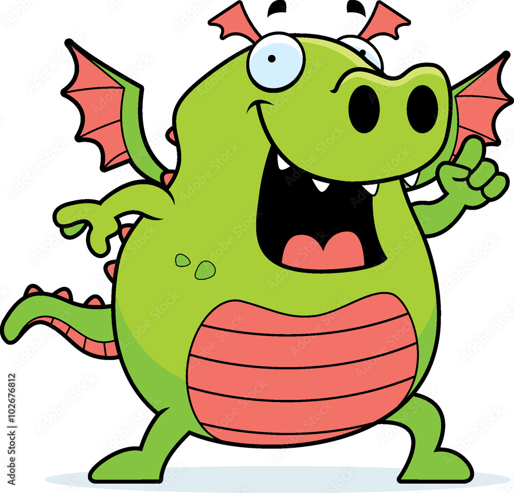 Naklejka premium Dragon Idea