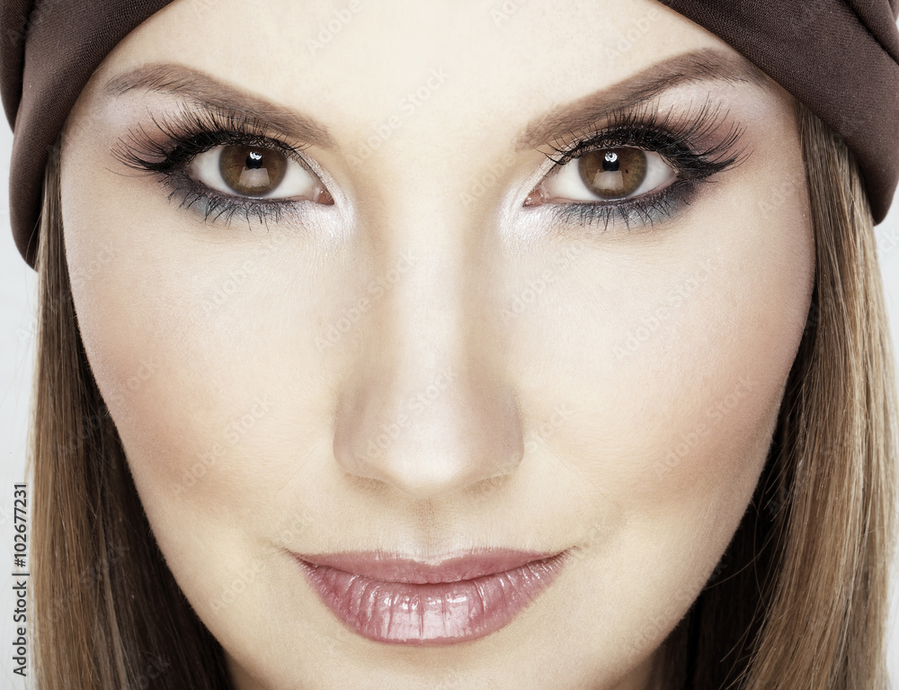 girl with beautiful makeup girl with beautiful makeup