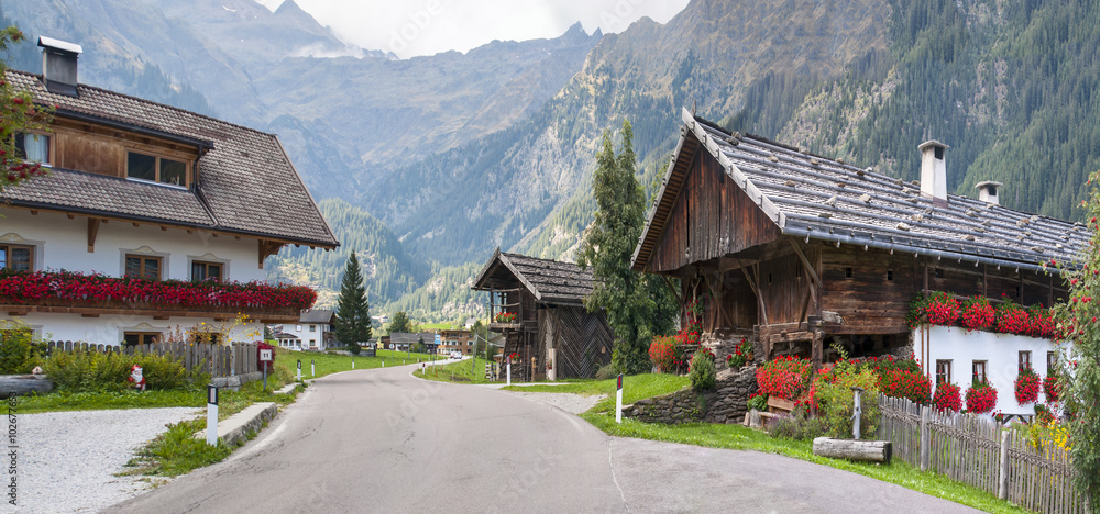 Alps village in Italy
