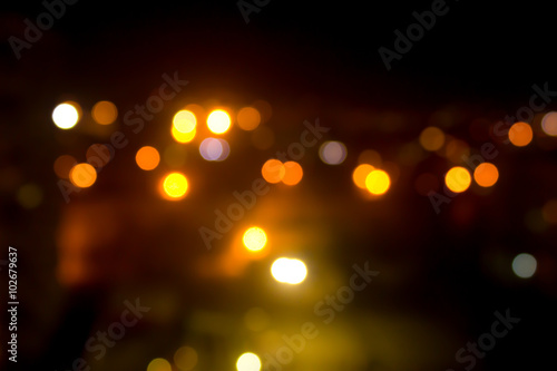 Blurred night lights