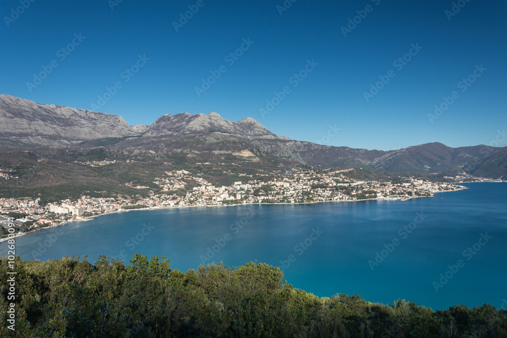 Aerial image of the adriatic sea landscape