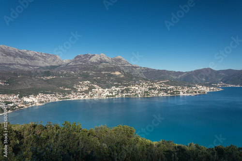 Aerial image of the adriatic sea landscape © zlajaphoto