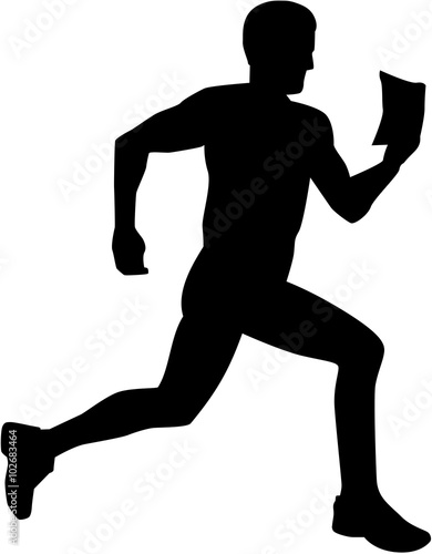 Orienteering silhouette