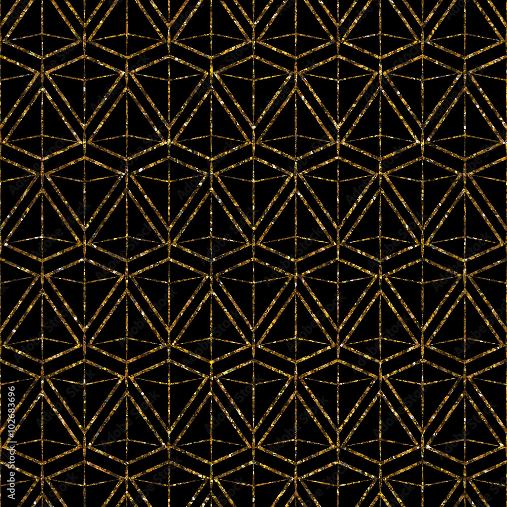 Geometric ornament gold seamless pattern. Modern art deco stylis Geometric ornament gold seamless pattern. Modern art deco stylis