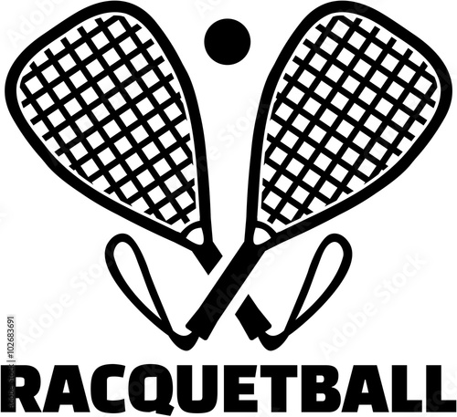 Racquetball bats with ball