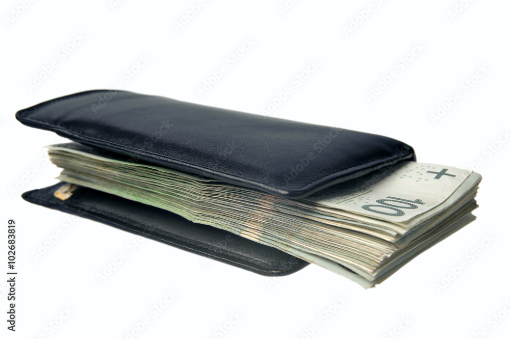 Polish banknotes isolated on white Polish banknotes isolated on white