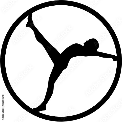 Rhönrad silhouette