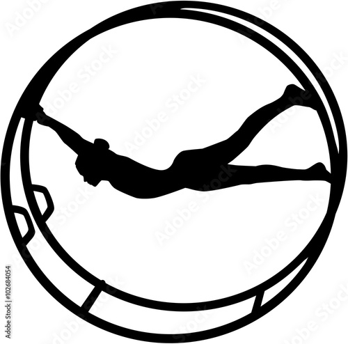 Rhönrad athlete