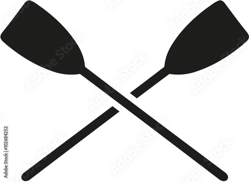 Crossed paddles