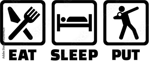 Shot put eat sleep put