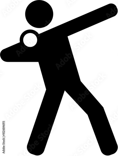 Shot put pictogram