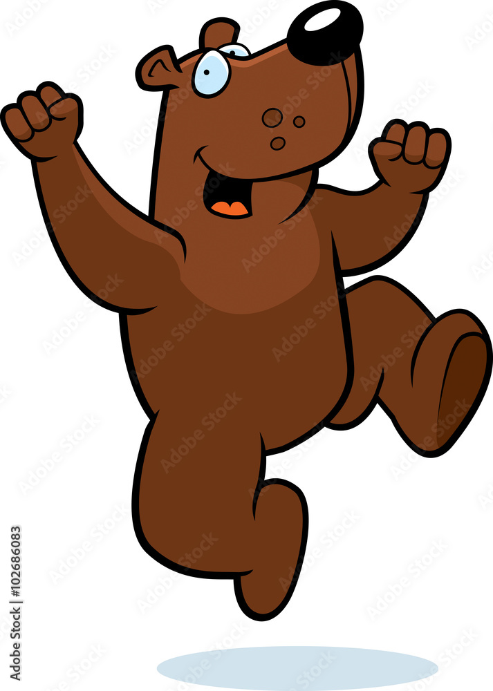 Obraz premium Bear Jumping