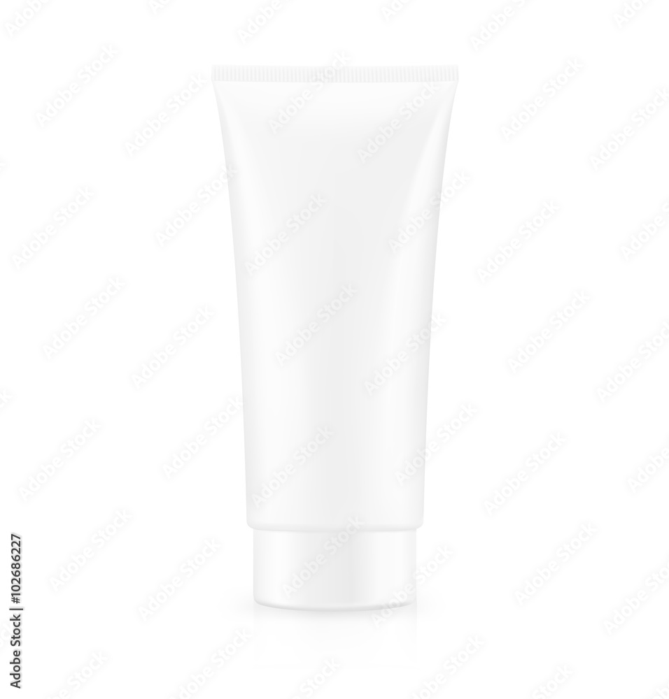 Cream tube on white background. Vector illustration. It can be use for consumer packaging and etc. Cream tube on white background. Vector illustration. It can be use for consumer packaging and etc.
