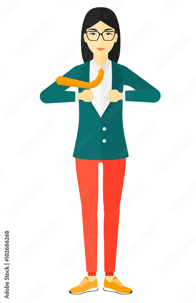 Woman taking off jacket. Woman taking off jacket.