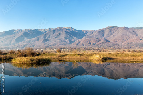 View of Kerkini Lake in day light in Greece photo