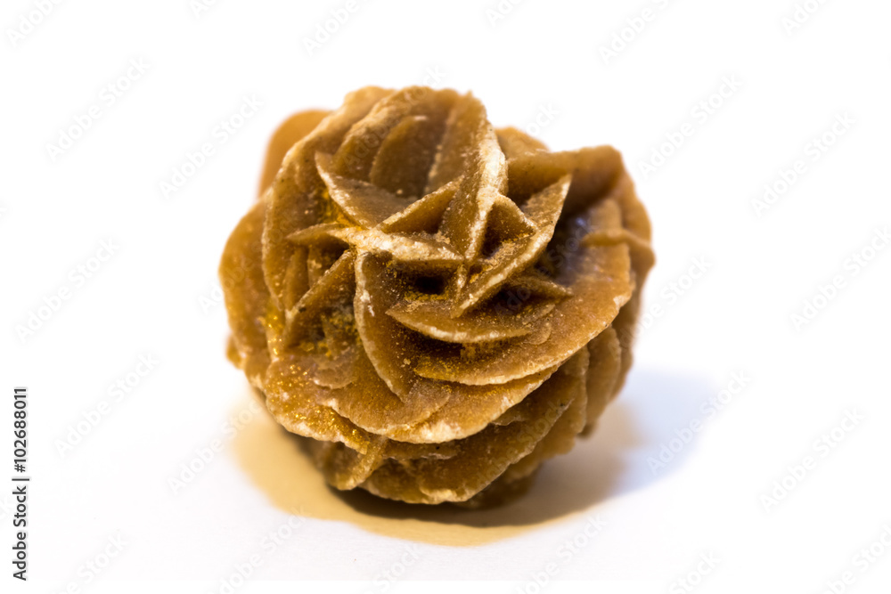 Desert rose (crystal) isolated on white background Desert rose (crystal) isolated on white background