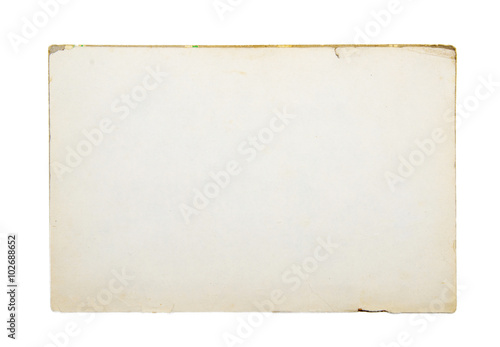Bild auf Leinwand Old paper isolated on white background
