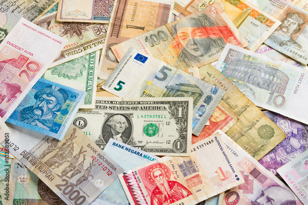International money background International money background