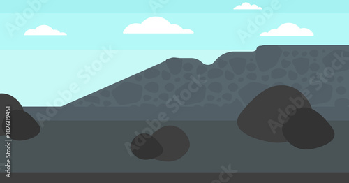 Background of heaps of coal.
