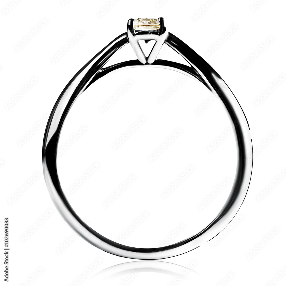 Jewellery ring isolated on a white background Jewellery ring isolated on a white background