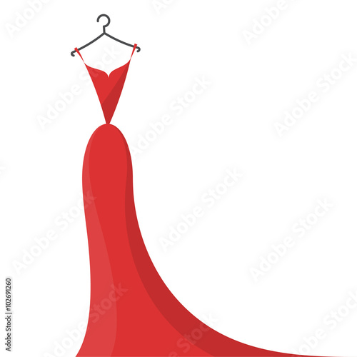 ball gown red