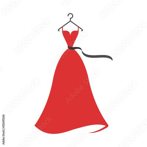 ball gown red