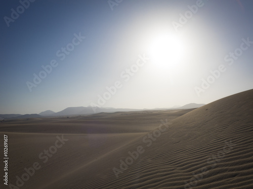 Sand patterns Natural park Corralejo Canary-islands Spain