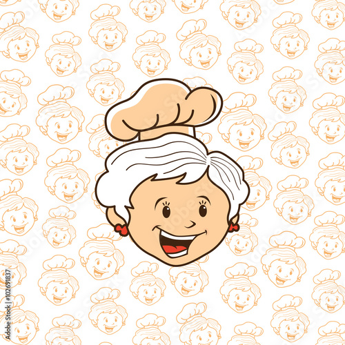 grandma chef cartoon