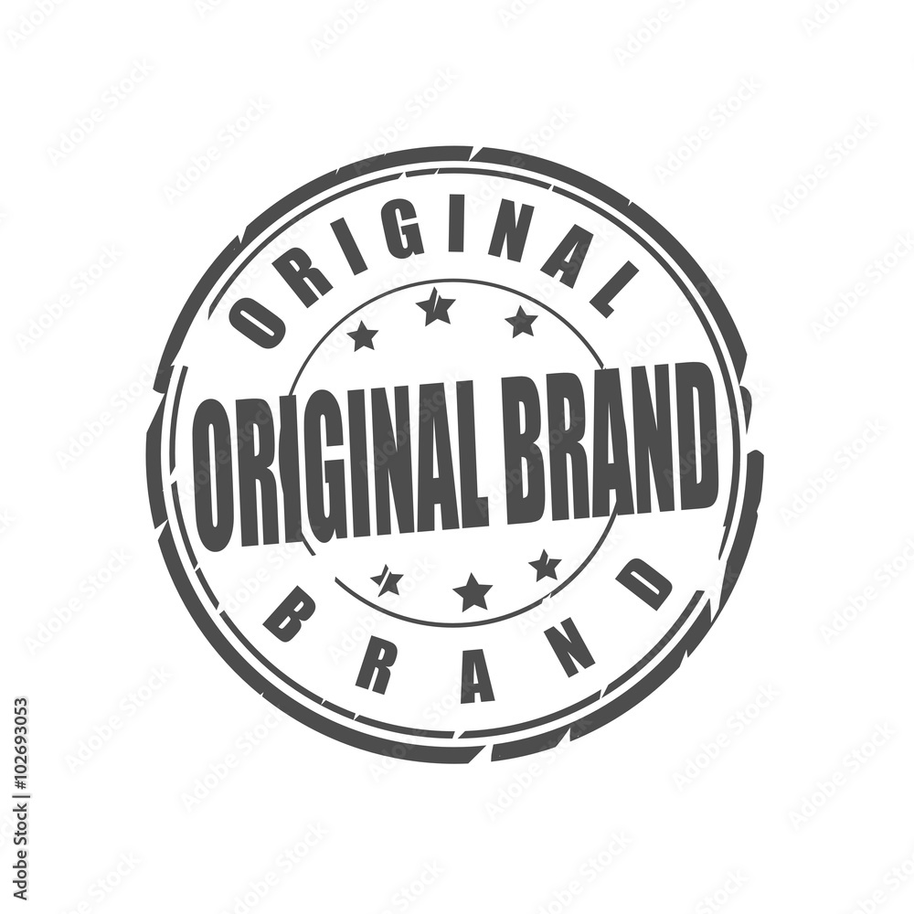Original brand vector stamp