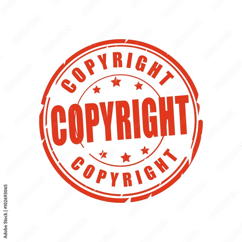Copyright vector stamp