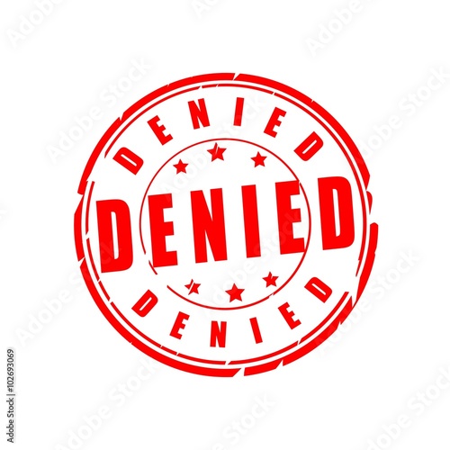 Denied vector stamp