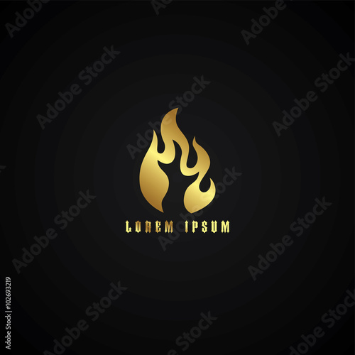golden fire theme
