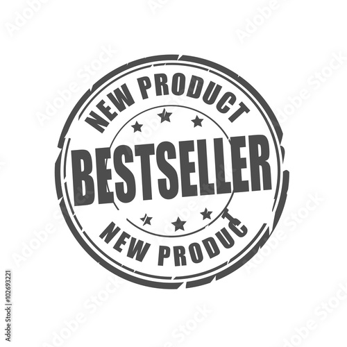 Bestseller, new product vector stamp
