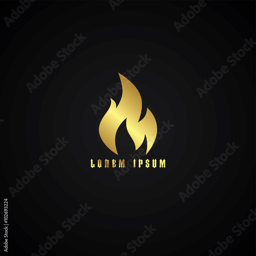 golden fire theme